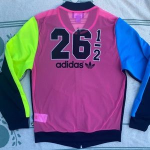 rare adidas rita ora neon mesh jacket